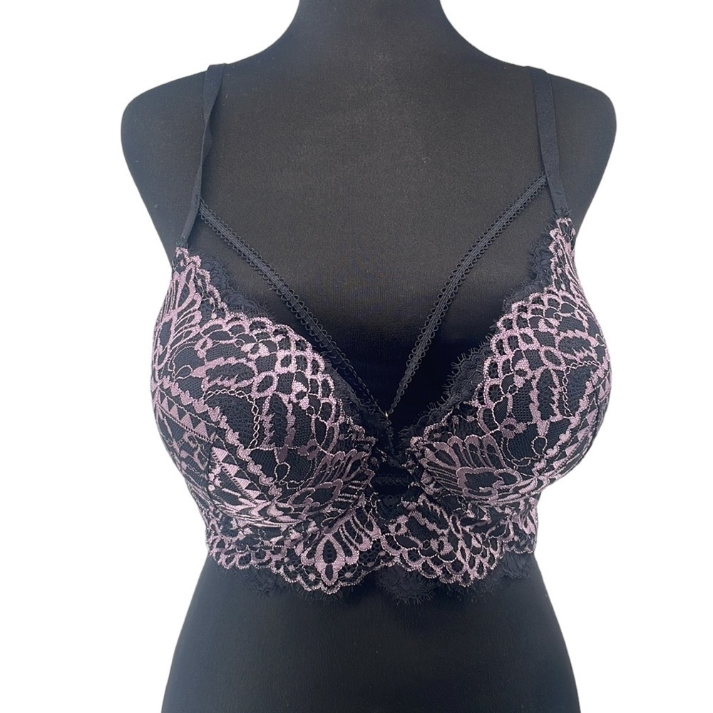 La Senza Hello Sugar Black and Pink Bra